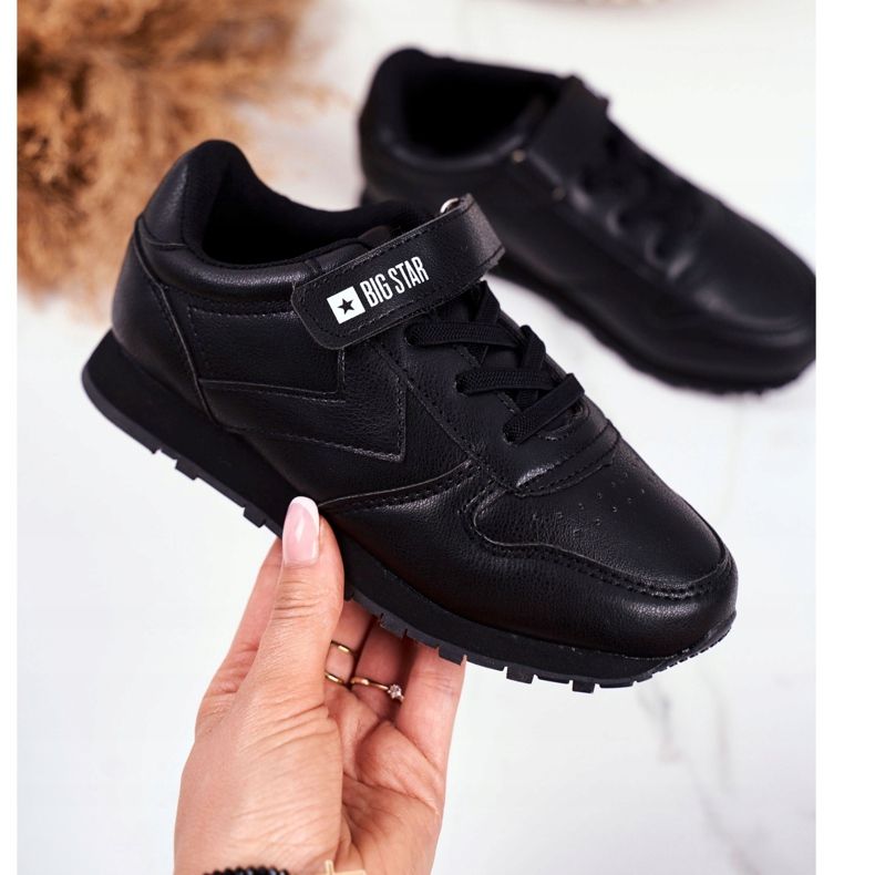 Sportbarnskor Big Star With Velcro Black GG374059 svart 2