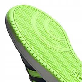 Adidas Hoops 2.0 Jr FW3171 skor svart marinblå grön 1