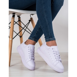 SHELOVET Viola sneakers på plattformen purpur 1