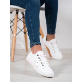 Bella Paris Sneakers med öppet mönster vit 2
