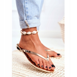 Lu Boo Metallic flip-flops Gold Eltoro Ii gat. gyllene 2