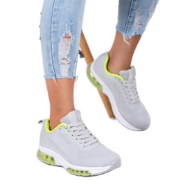 SHELOVET Sneakers med neoninsats grå 1