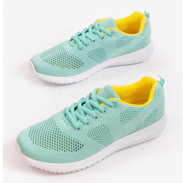 Gröna genomskinliga sportskor T101-9 2