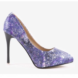 Lila blomsterpinnar 0116-4 purpur mångfärgad 1