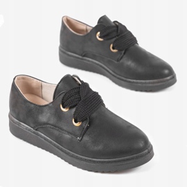 Svarta sneakers på kilen H-18 1