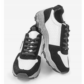 Svarta trendiga sportskor med stjärnan G-114 vit 2