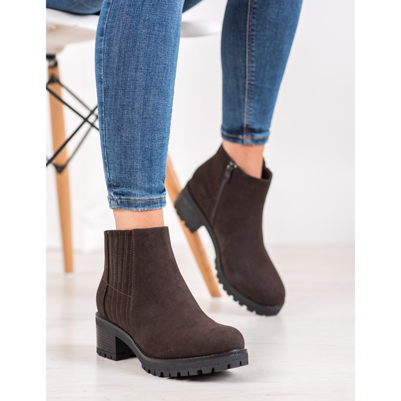 J. Star Klassiska bruna stövlar 1