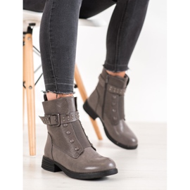 J. Star Grå stövlar med elastiskt band 2