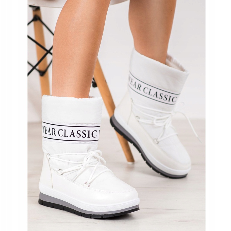 GOLL Använd klassiska snöskor vit 2