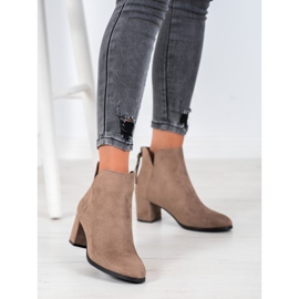 VINCEZA blixtlåsstövlar brun 2