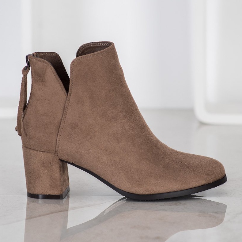 VINCEZA blixtlåsstövlar brun 1