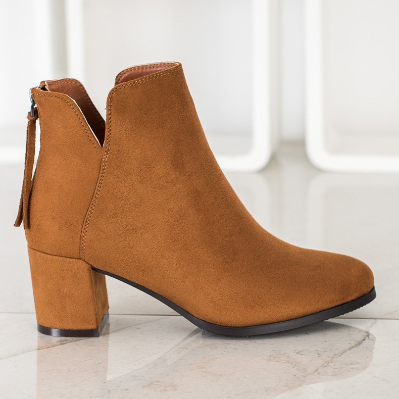 VINCEZA blixtlåsstövlar brun 2