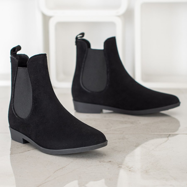 Bona Mocka Chelsea stövlar svart 1