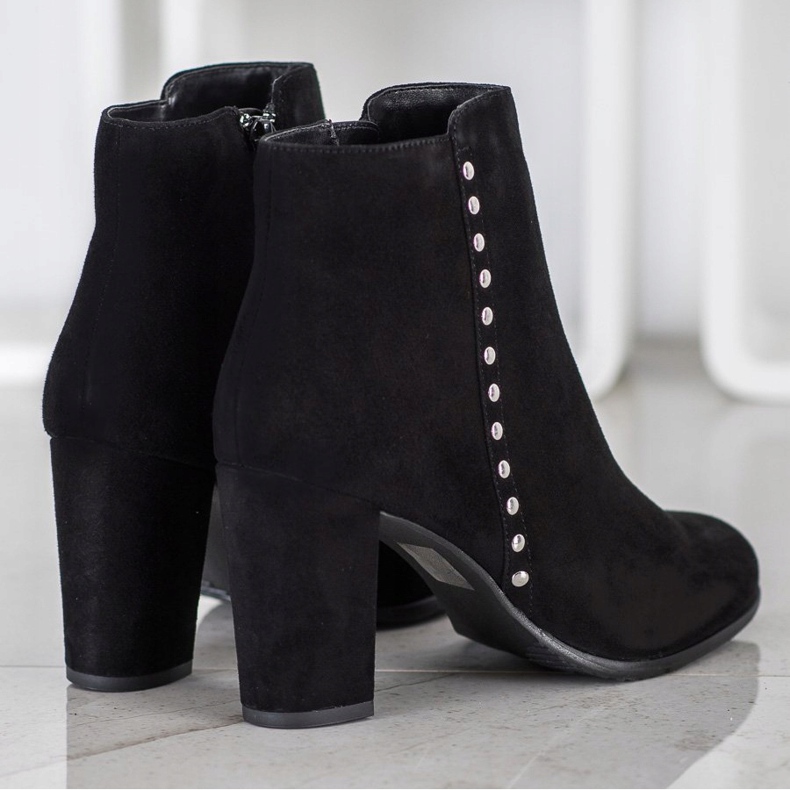 Evento Klassiska läderstövlar svart 2