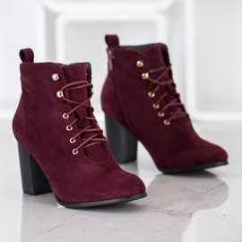 Evento Burgundy stövlar på posten röd mångfärgad 1