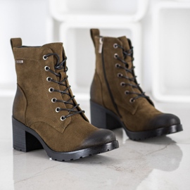 VINCEZA mocka stövlar mångfärgad grön 1