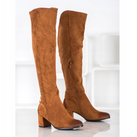 VINCEZA höga stövlar brun 1