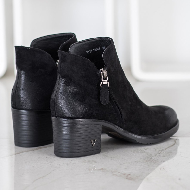 VINCEZA mocka stövlar svart 2