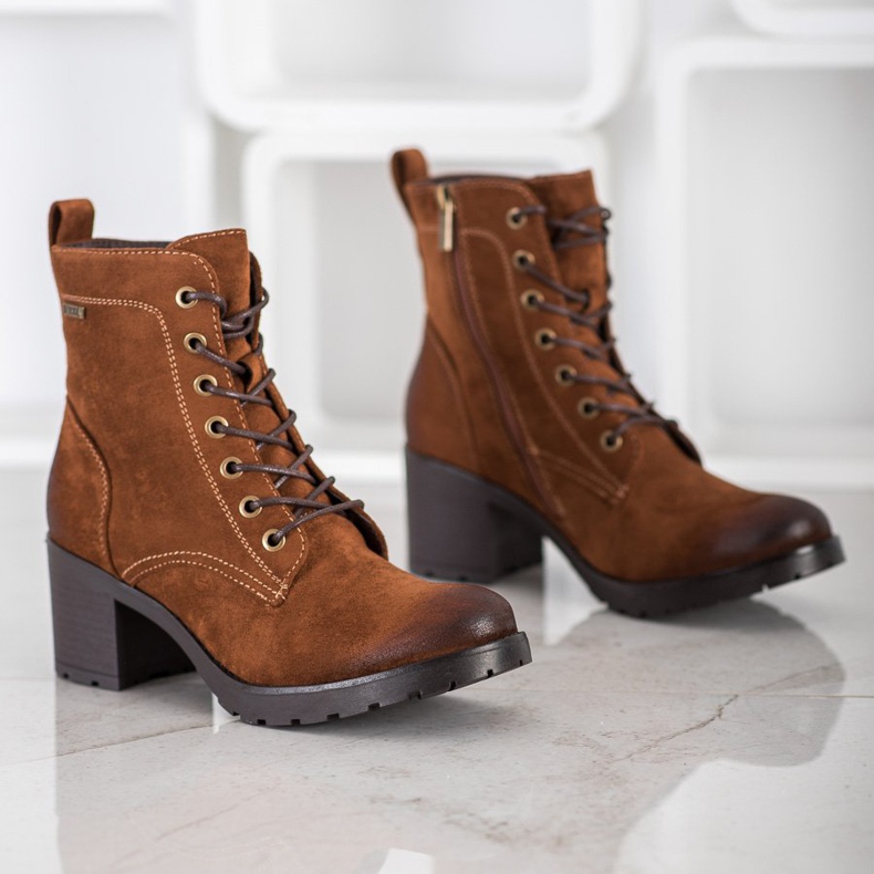 VINCEZA mocka stövlar brun 1