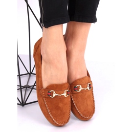 Loafers för kvinnor camel CH-1M16 Camel brun 1