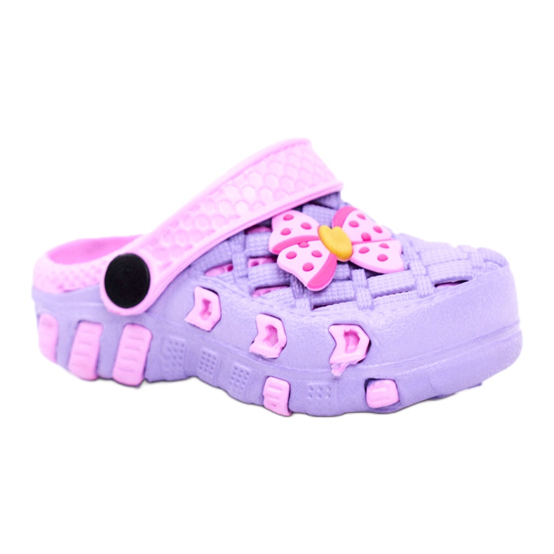 NEWS Barntofflor Foam Crocs Violet Bow Susan purpur rosa 3
