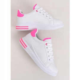 Vita kvinnors sneakers LG20 WHITE / ROSE rosa 1