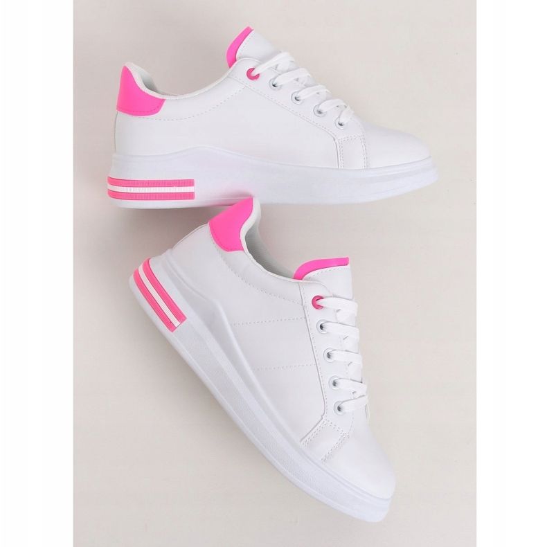 Vita kvinnors sneakers LG20 WHITE / ROSE rosa 1