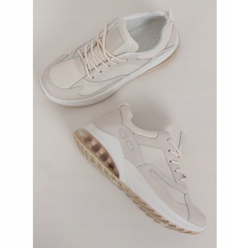 Beige sportskor för kvinnor 8271-SP Beige brun 1