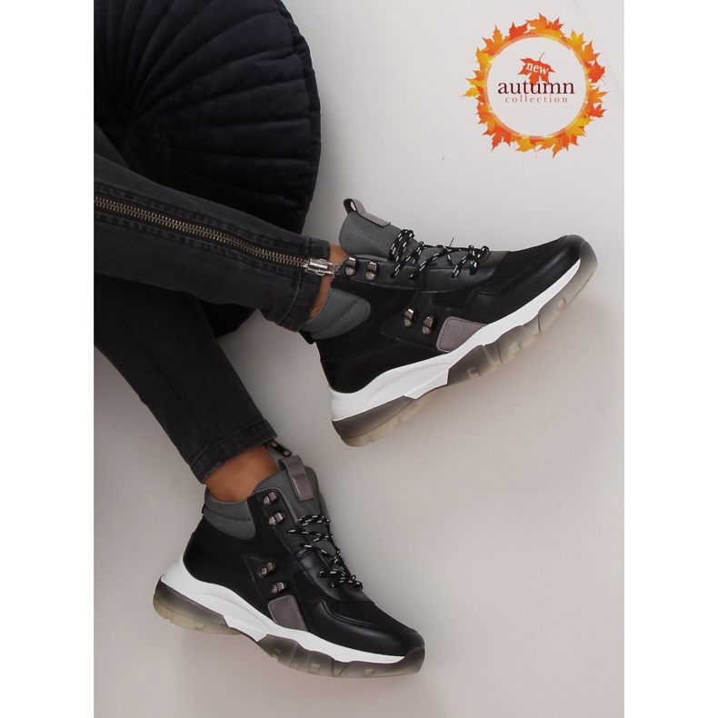 Svarta fotkängor 2000-C03 Svart 1