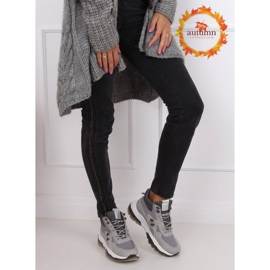 Grå högklassiga sportskor 2000-C03 Grå 1