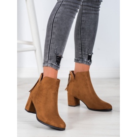 VINCEZA blixtlåsstövlar brun 1