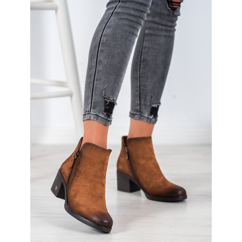 VINCEZA mocka stövlar brun 2