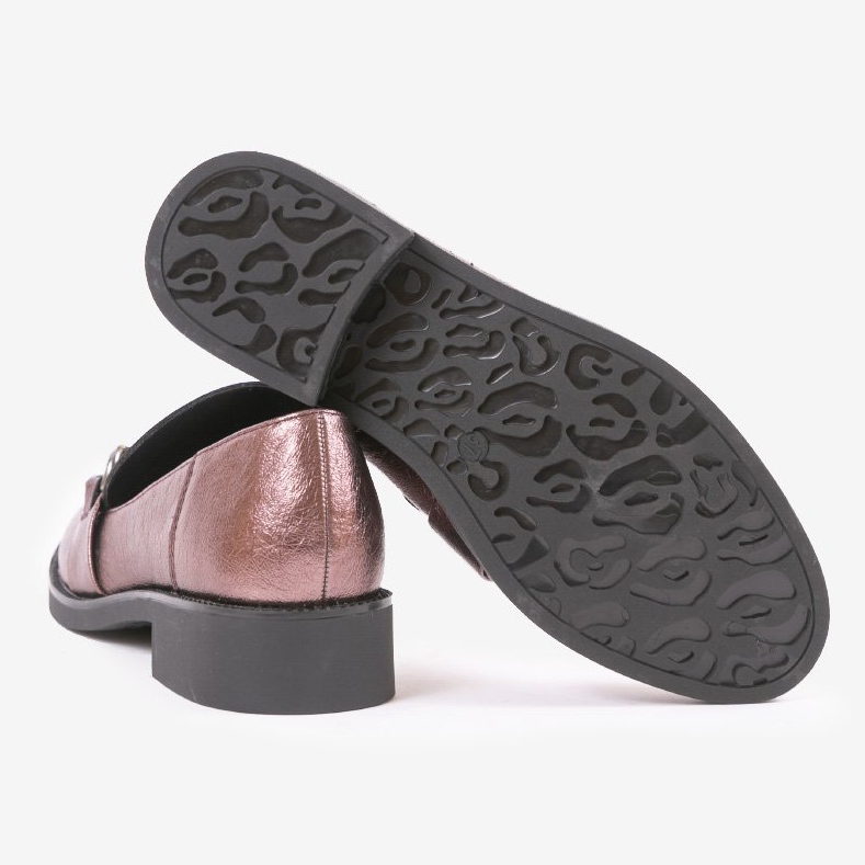 Maroon slip-on-skor för kvinnor C18-6292 mångfärgad 2