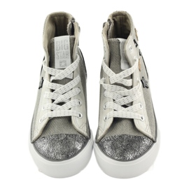 Big star 374068 star bundna sneakers brun grå 3
