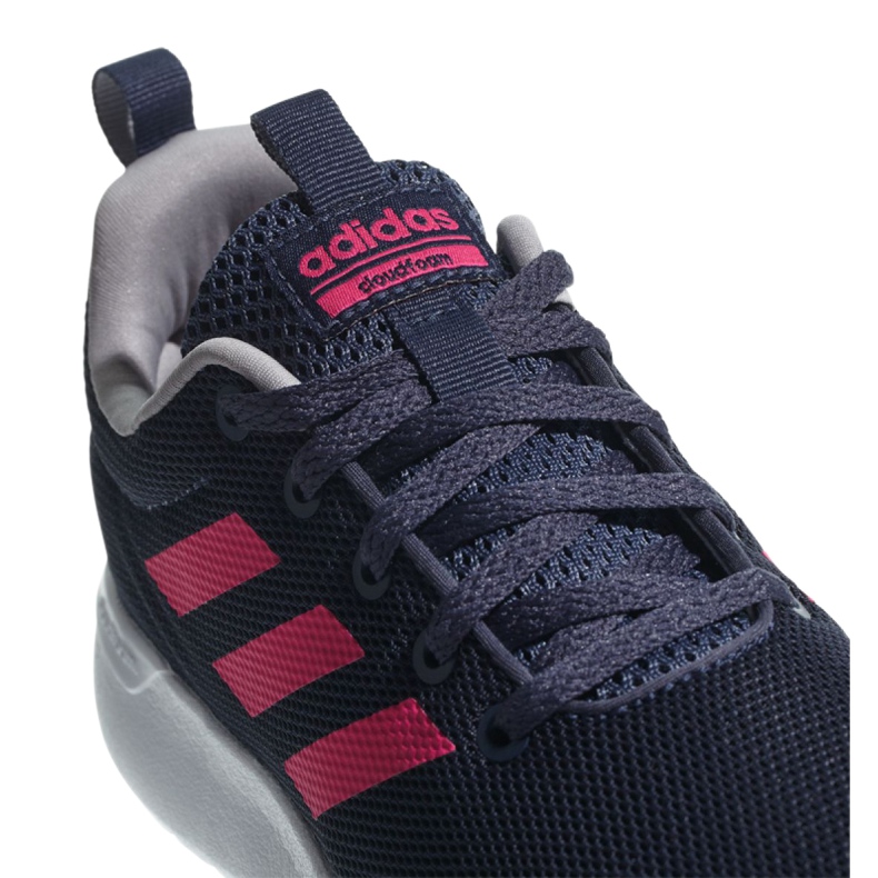 Adidas Lite Racer Cln Jr BB7045 skor marinblå rosa 2