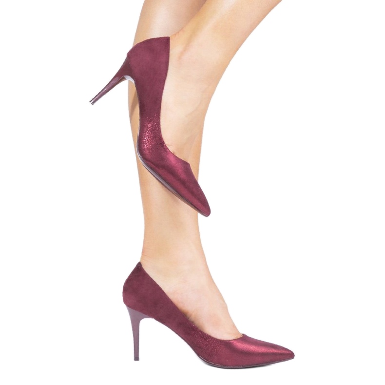 Rosa klassiska DD50P eko-mocka klackar röd 1