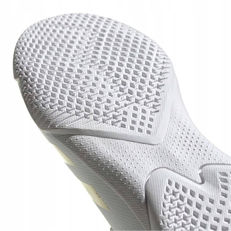 Adidas Predator 20.3 In Jr FW9218 fotbollsskor grå / silver, vit, guld vit 1