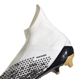 Adidas Predator 20+ Ag M FW9761 fotbollsskor grå / silver, vit, svart, guld vit 2