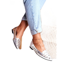 Lu Boo Ballerinor för kvinnor Silver Metallic Dianna 3