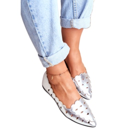 Lu Boo Ballerinor för kvinnor Silver Metallic Dianna silver- 2