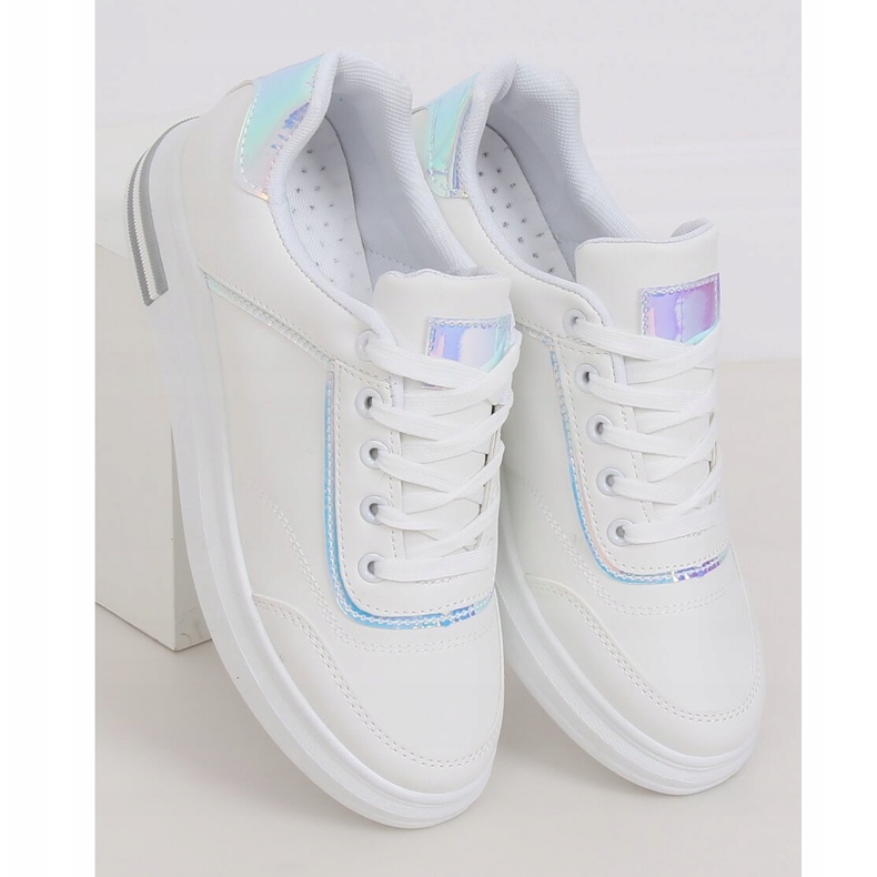 Vita damskor 1239-Y Silver grå 1