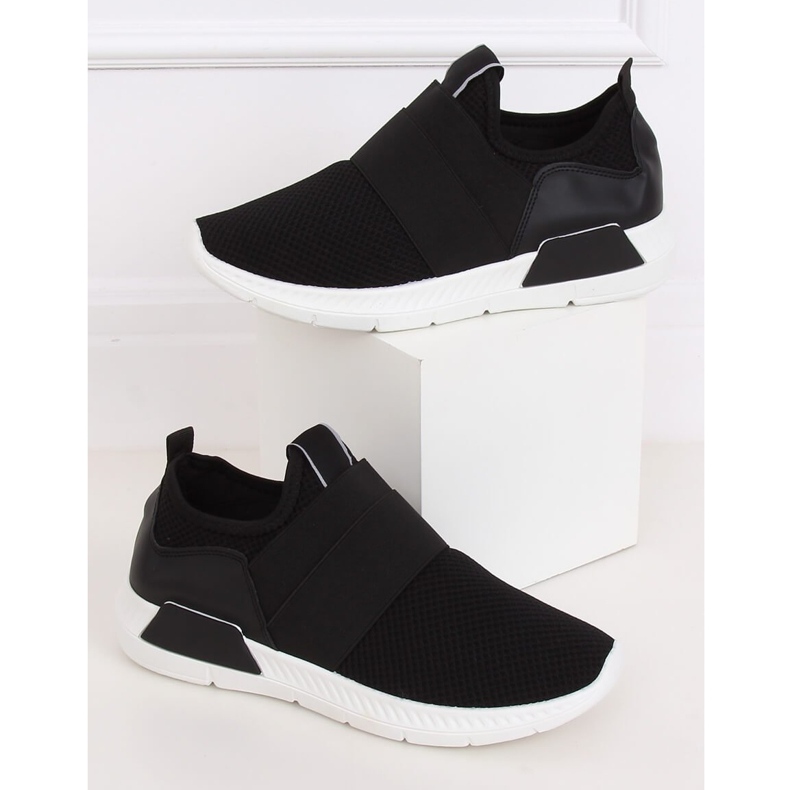 Svart 7786-Y Svarta sportskor 1