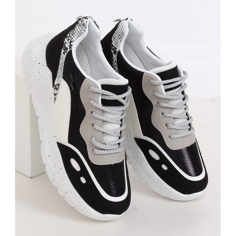 Svartvita sportskor LL1771 Svart 2