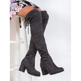 J. Star Slip-on stövlar på ett inlägg grå 1