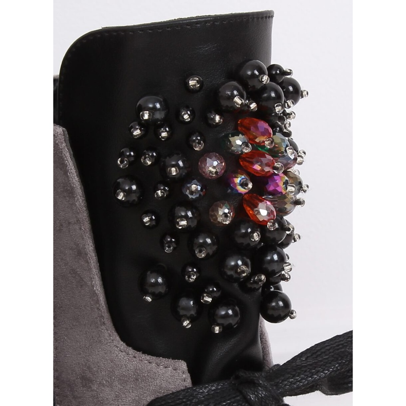 Grå snörstövlar Arbetsgrå NC1062 Grå 2