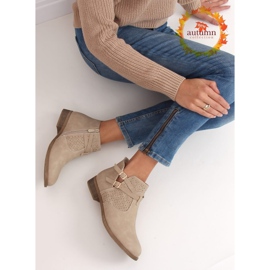 Beige skor för kvinnor CH2003 Beige brun 1