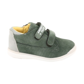 Stövlar med kardborreband American Club GC22 grå grön 6