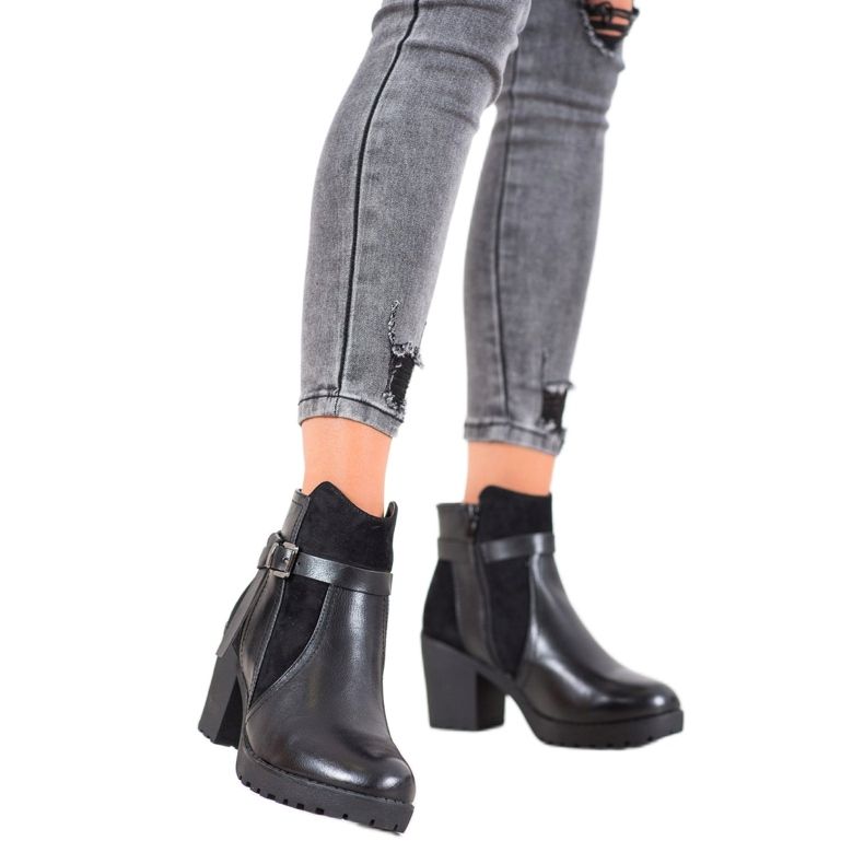 J. Star Bekväma stövlar på plattformen svart 1