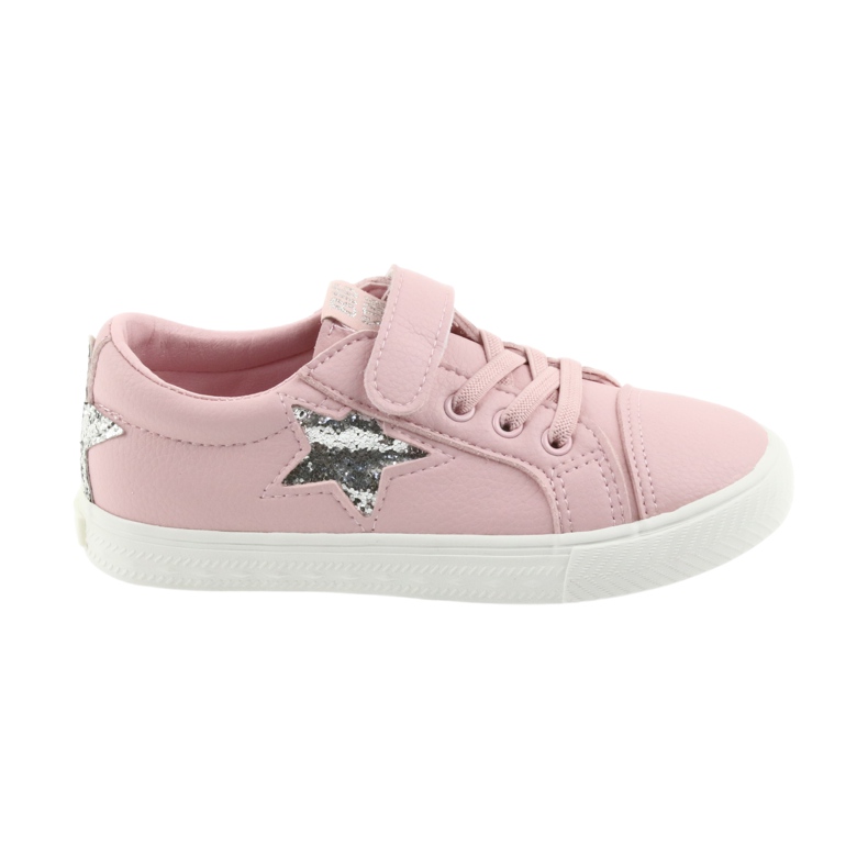 Big Star kardborreband sneakers star 374104 rosa grå 6