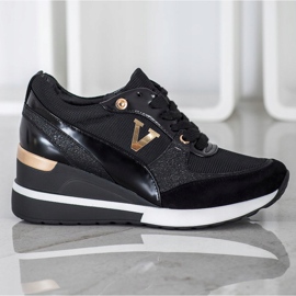 Vinceza Vincez Wedge Sneakers svart 1